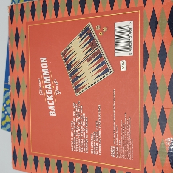 Wooden games chess & backgammon - Picture 4 of 5